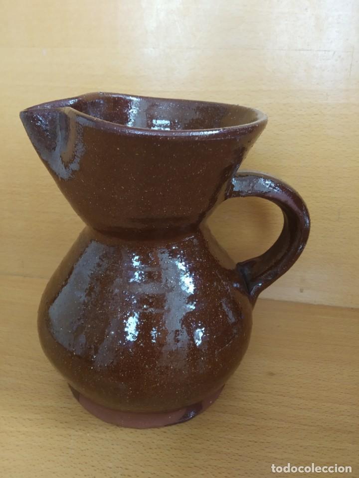 Antig&uuml;edades: JARRA BARRO ESMALTADA PARA VINO - Foto 1