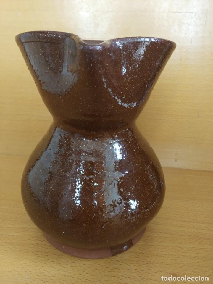 Antig&uuml;edades: JARRA BARRO ESMALTADA PARA VINO - Foto 2