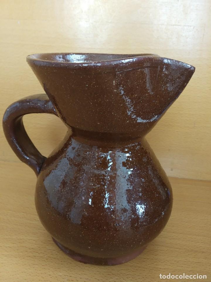 Antig&uuml;edades: JARRA BARRO ESMALTADA PARA VINO - Foto 3