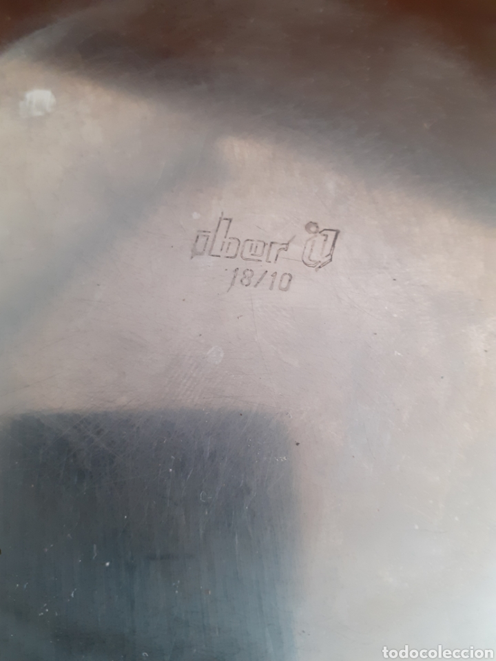 Antig&uuml;edades: PLATO CON TAPA EN INOX. - Foto 3
