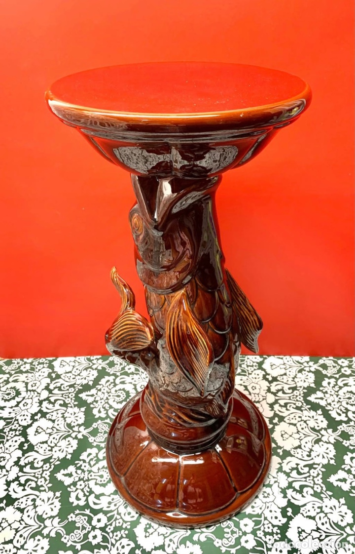 Antig&uuml;edades: PEDESTAL CER&Aacute;MICA DE MANISES - Foto 2