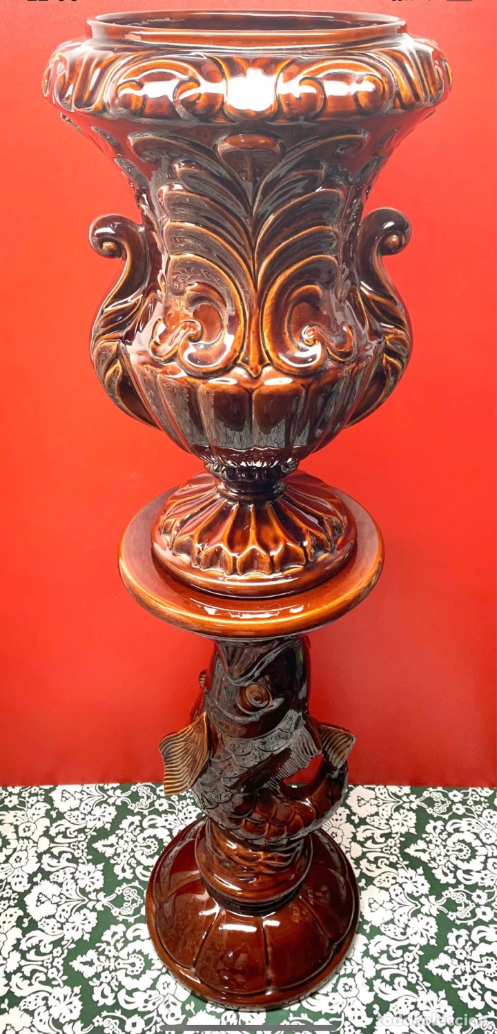 Antig&uuml;edades: PEDESTAL CER&Aacute;MICA DE MANISES - Foto 1