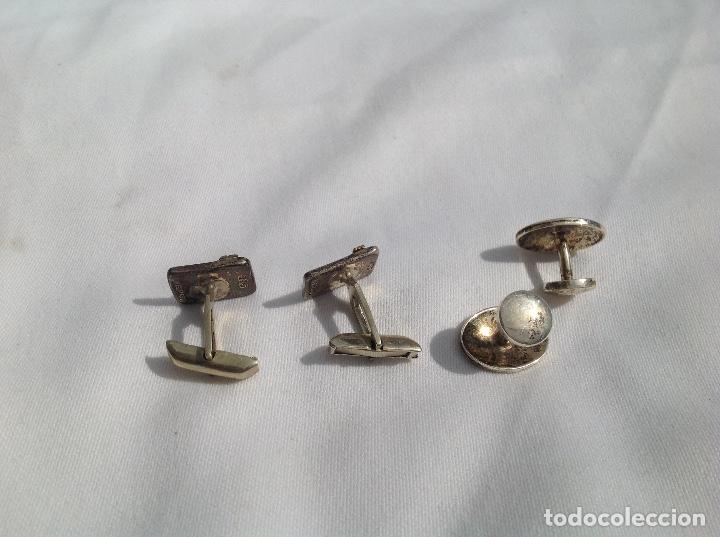 Antig&uuml;edades: 2 pares de gemelos de plata - Foto 2