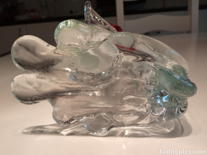Antig&uuml;edades: Composici&oacute;n tres cisnes en cristal de Murano - Foto 5