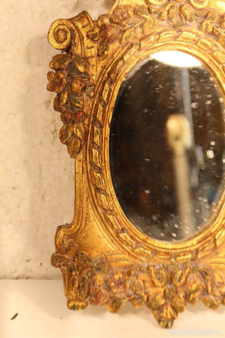 Antig&uuml;edades: espejo en resina dorada - Foto 6