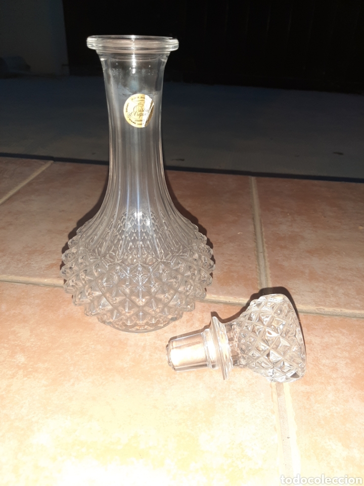 Antig&uuml;edades: Cristal darques botella - Foto 2