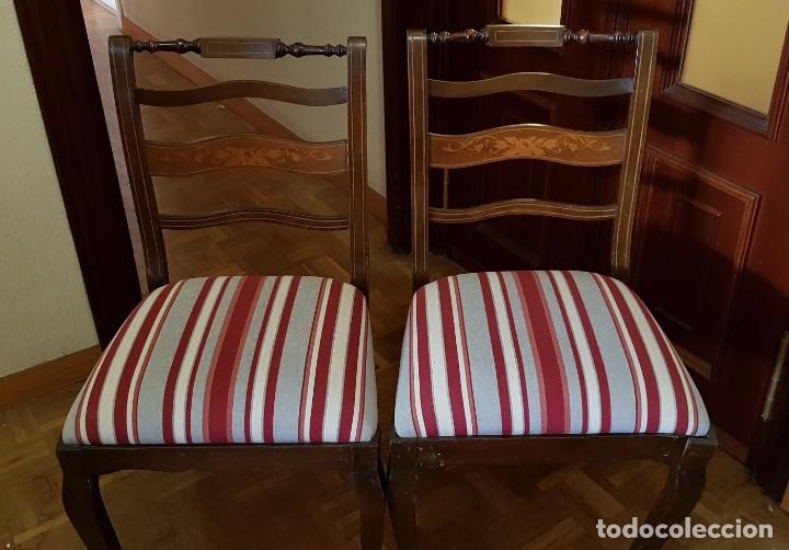 Antig&uuml;edades: Pareja de sillas - Foto 1