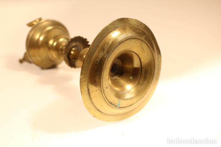 Antig&uuml;edades: lampara candil de bronce - Foto 3