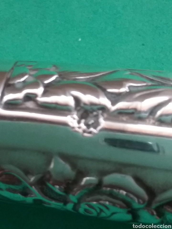 Antig&uuml;edades: Bast&oacute;n de descarga, mango en forma c&oacute;nica en plata. - Foto 6
