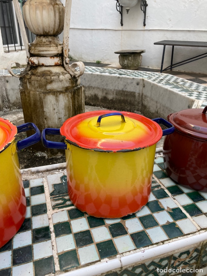 Antig&uuml;edades: Cazuelas en Loza esmaltada - Foto 3