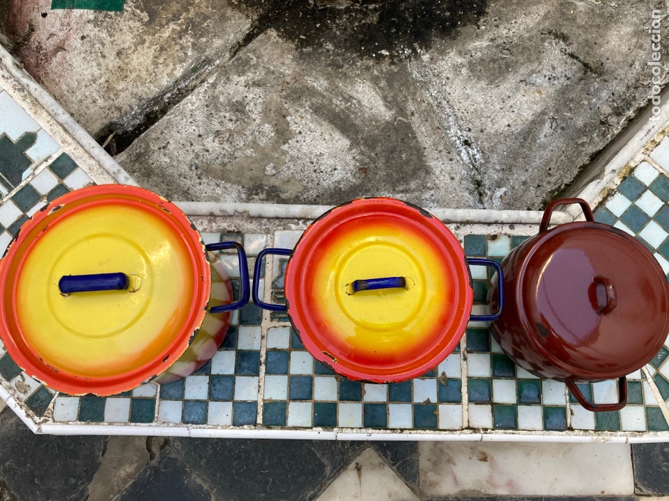 Antig&uuml;edades: Cazuelas en Loza esmaltada - Foto 5