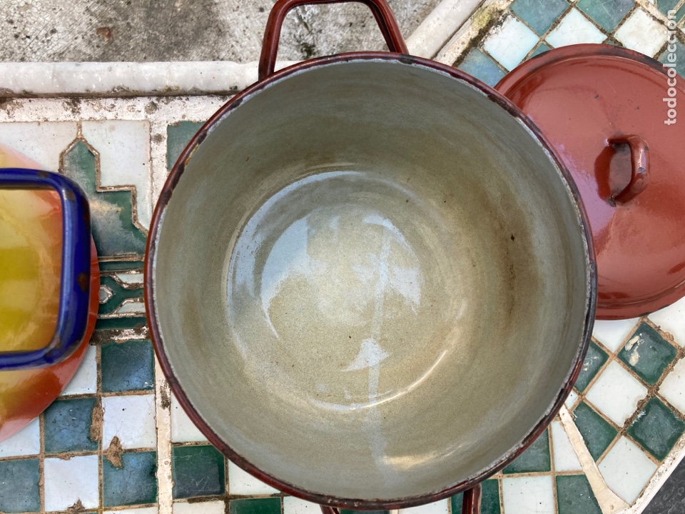 Antig&uuml;edades: Cazuelas en Loza esmaltada - Foto 8