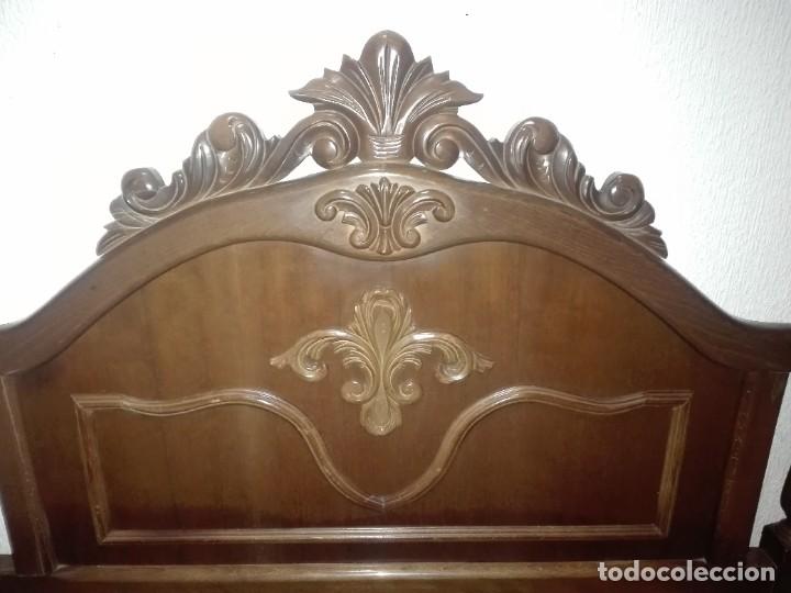Antig&uuml;edades: Cama completa cabecero y piecero largo 97 cm - Foto 3