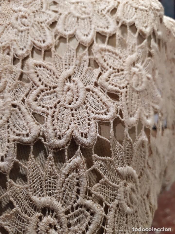 Antig&uuml;edades: CAMISA ENCAJE DE GUIPUR SIN MANGAS - Foto 7