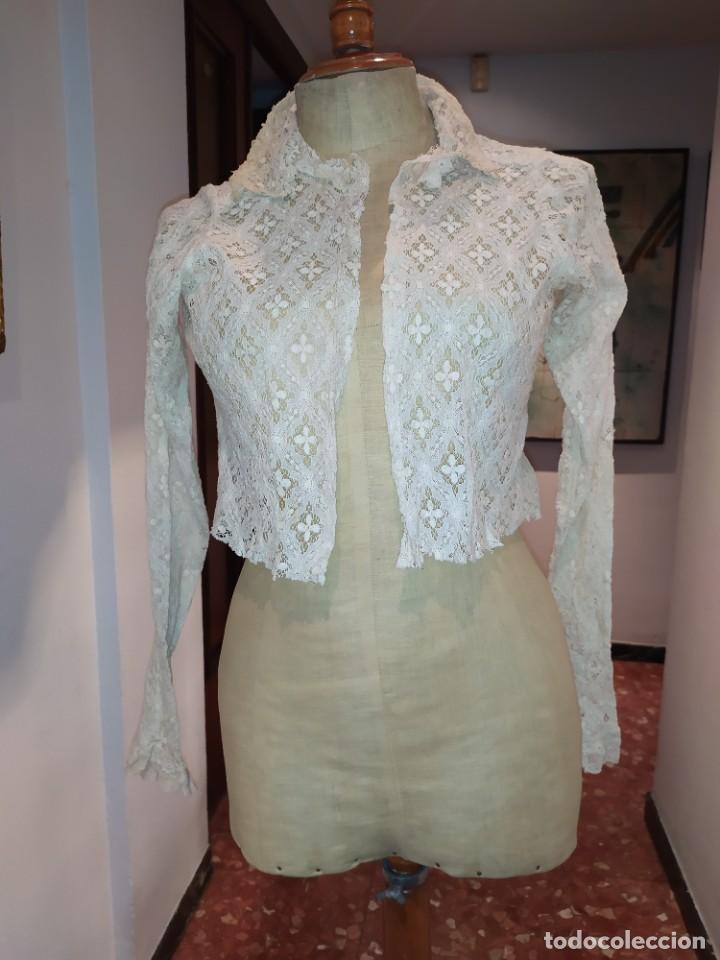 Antig&uuml;edades: CAMISA DE ENCAJE ANTIGUA - Foto 1