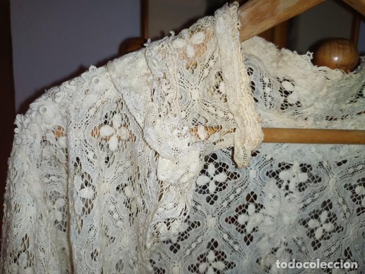 Antig&uuml;edades: CAMISA DE ENCAJE ANTIGUA - Foto 11