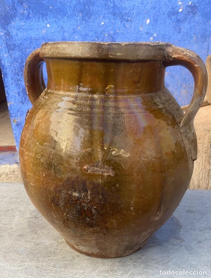 Antig&uuml;edades: PUCHERO ANTIGUO MANCHEGO 30 X 25 CMS. - Foto 2