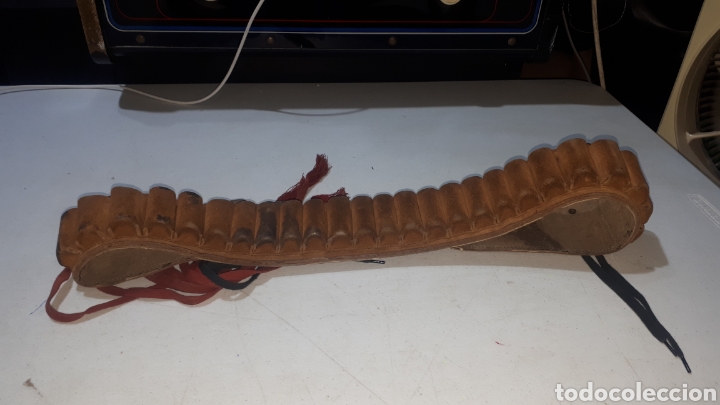 Antig&uuml;edades: Canana cintur&oacute;n de caza completo - Foto 2