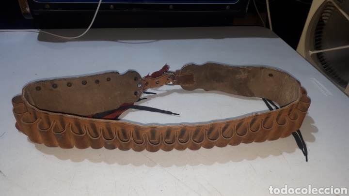 Antig&uuml;edades: Canana cintur&oacute;n de caza completo - Foto 3