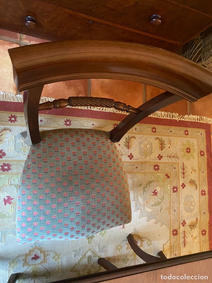 Antig&uuml;edades: MESA COMEDOR Y 6 SILLAS DE CAOBA.- - Foto 2