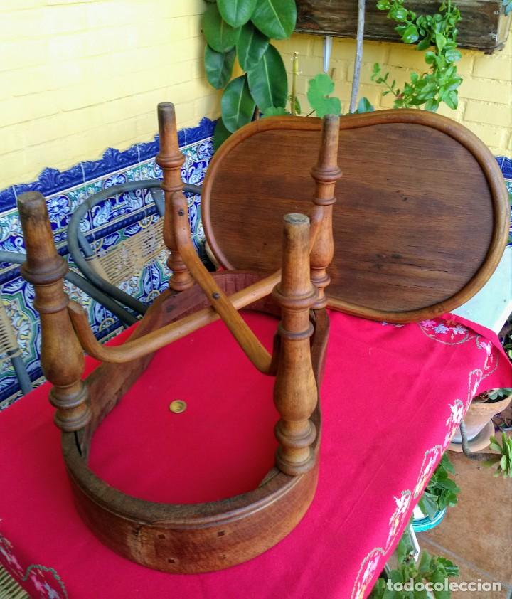 Antig&uuml;edades: Mesita mueble de bidet - Foto 7