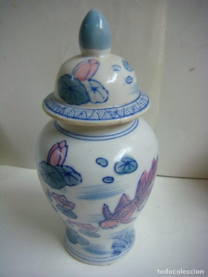 Antig&uuml;edades: JARRON EN PORCELANA CON TAPA-(&) - Foto 1