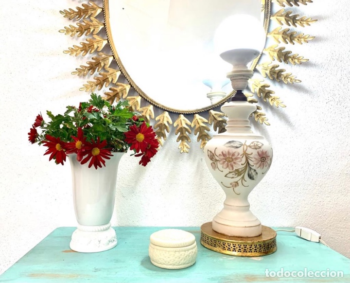 Antig&uuml;edades: ANTIGUA L&Aacute;MPARA DE MESA - Foto 4
