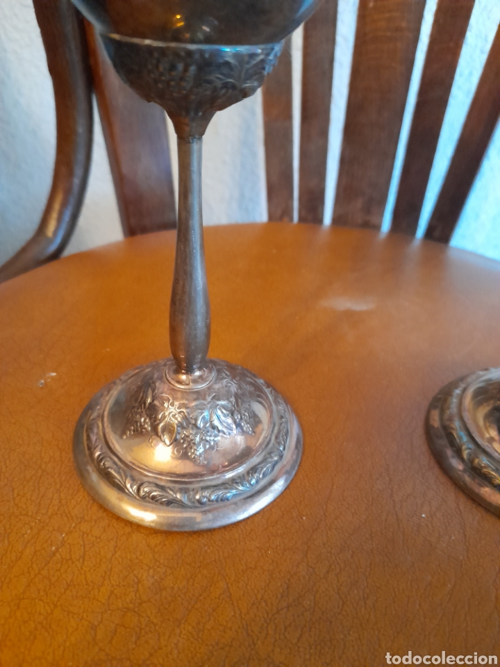 Antig&uuml;edades: 2 antiguas copas forma de c&aacute;liz - Foto 2