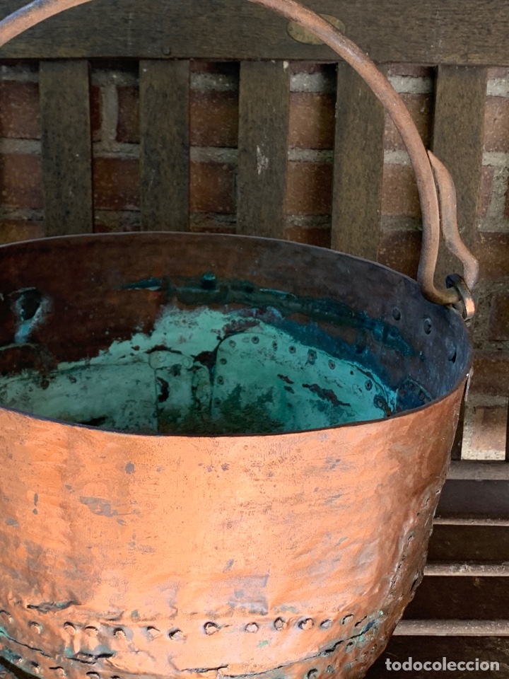 Antig&uuml;edades: Olla de cobre antigua - Foto 4