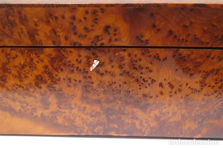 Antig&uuml;edades: ANTIGUA CAJA DE MADERA NOBLE - Foto 4