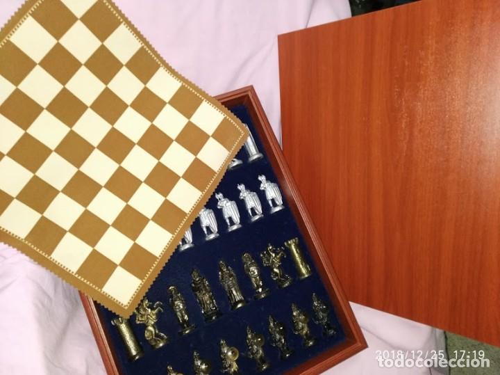 Antig&uuml;edades: AJEDREZ TEMATICO LUJO PERFECTO ESTADO - Foto 7