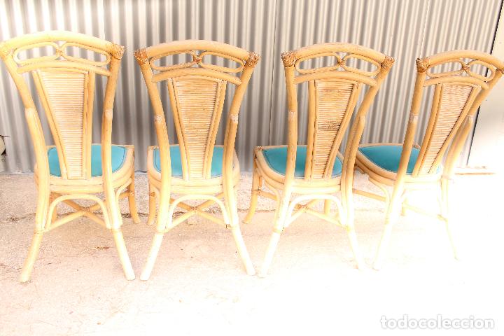 Antig&uuml;edades: 4 sillas de bamb&uacute; - Foto 12