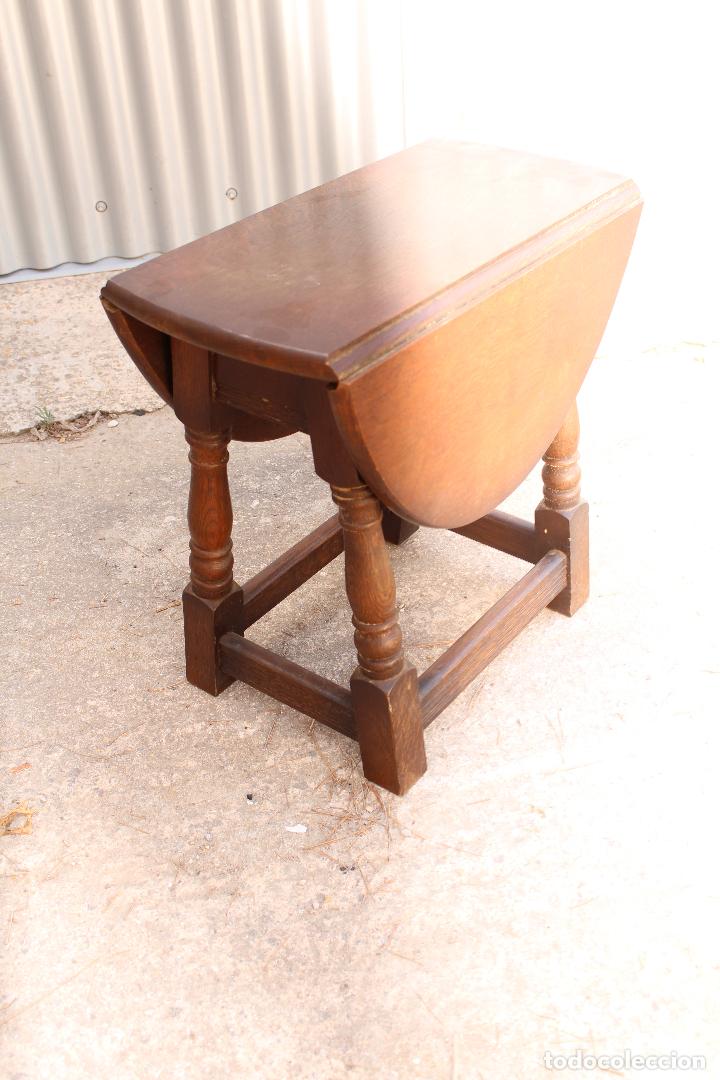 Antig&uuml;edades: mesa de alas en roble ingl&eacute;s - Foto 4