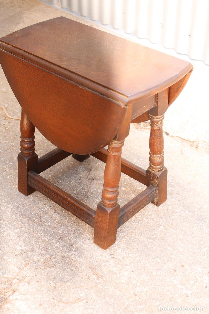 Antig&uuml;edades: mesa de alas en roble ingl&eacute;s - Foto 5