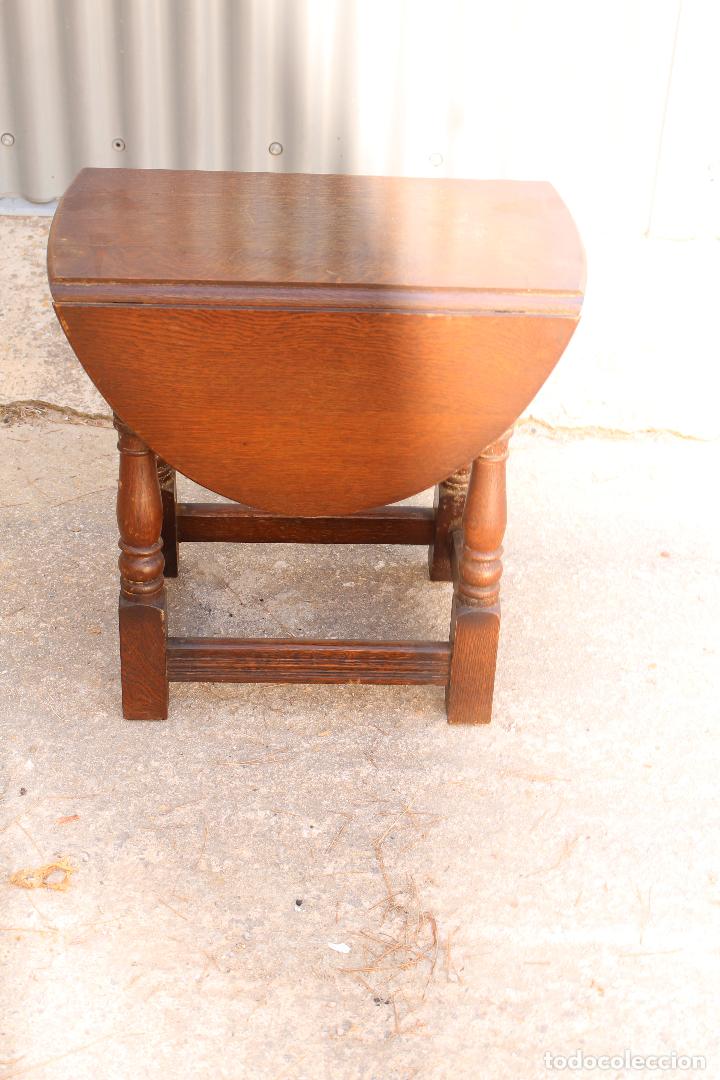 Antig&uuml;edades: mesa de alas en roble ingl&eacute;s - Foto 9