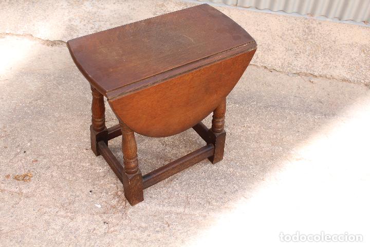 Antig&uuml;edades: mesa de alas en roble ingl&eacute;s - Foto 1