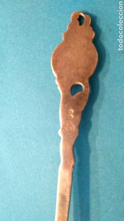 Antig&uuml;edades: Cuchara Plata con inicial M 11 cm - Foto 3