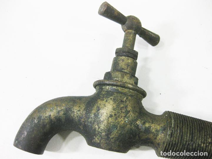 Antig&uuml;edades: GRIFO DE LAT&Oacute;N DE GRAN TAMA&Ntilde;O - Foto 3