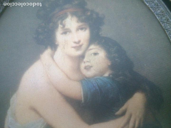 Antig&uuml;edades: MARCO CORNUCOPIA CON TELA DE SEDA IMPRESA - Foto 3