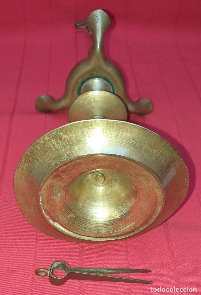 Antig&uuml;edades: ANTIGUO QUINQU&Eacute; DE BRONCE SIGLO XIX - Foto 6
