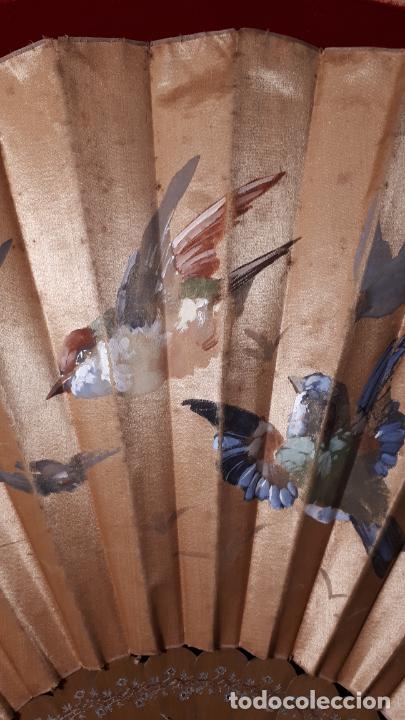 Antig&uuml;edades: Abanico con tema de p&aacute;jaros - Foto 6