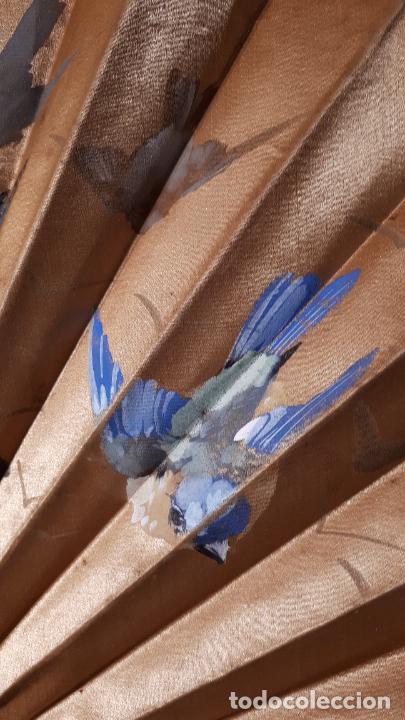 Antig&uuml;edades: Abanico con tema de p&aacute;jaros - Foto 11