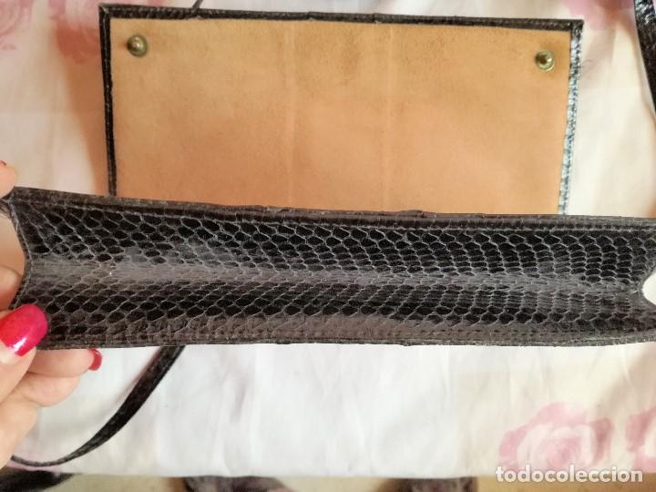 Antig&uuml;edades: ANTIGUO BOLSO DE PIEL DE SERPIENTE - Foto 4