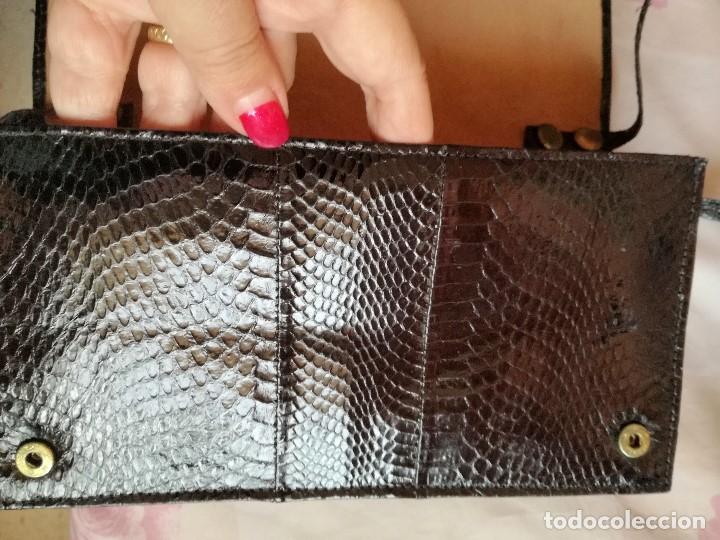 Antig&uuml;edades: ANTIGUO BOLSO DE PIEL DE SERPIENTE - Foto 6