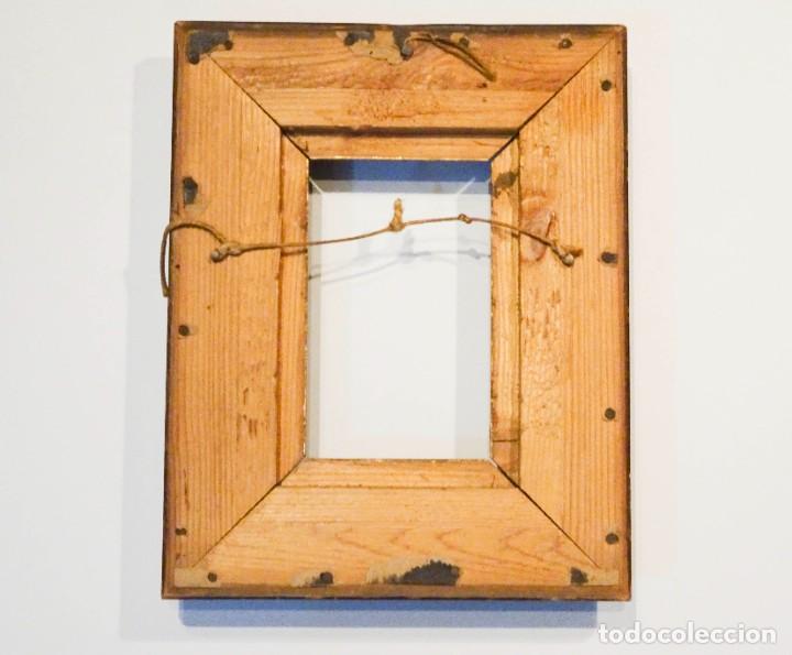Antig&uuml;edades: Marco Madera Antiguo Sin Vidrio - Foto 3