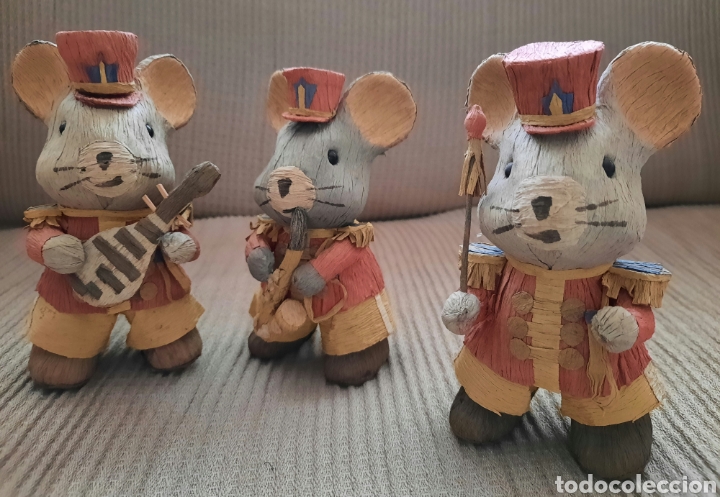 Antig&uuml;edades: SEIS RATONES M&Uacute;SICOS DE PAPEL - Foto 3