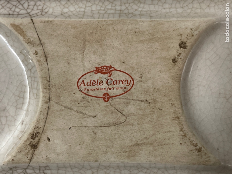 Antig&uuml;edades: Antiguo y espectacular tintero de Adele carey - Foto 6