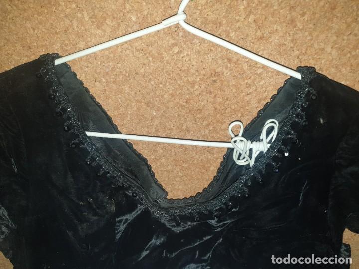 Antig&uuml;edades: VESTIDO TERCIOPELO NEGRO - Foto 2