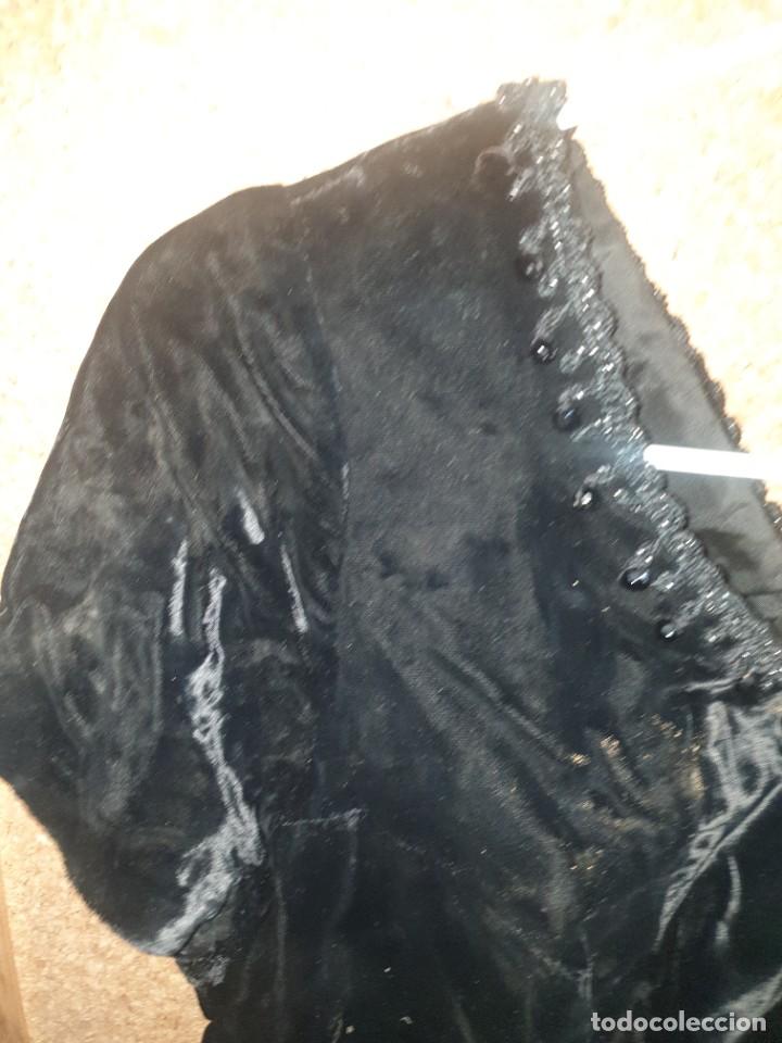Antig&uuml;edades: VESTIDO TERCIOPELO NEGRO - Foto 3
