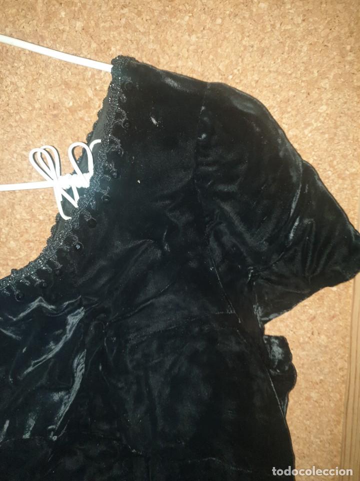 Antig&uuml;edades: VESTIDO TERCIOPELO NEGRO - Foto 4